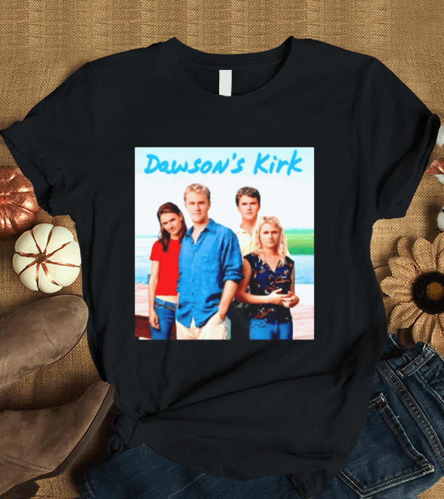 Dawson's Kirk 90s TV Cast Scenic Backdrop T-Shirt