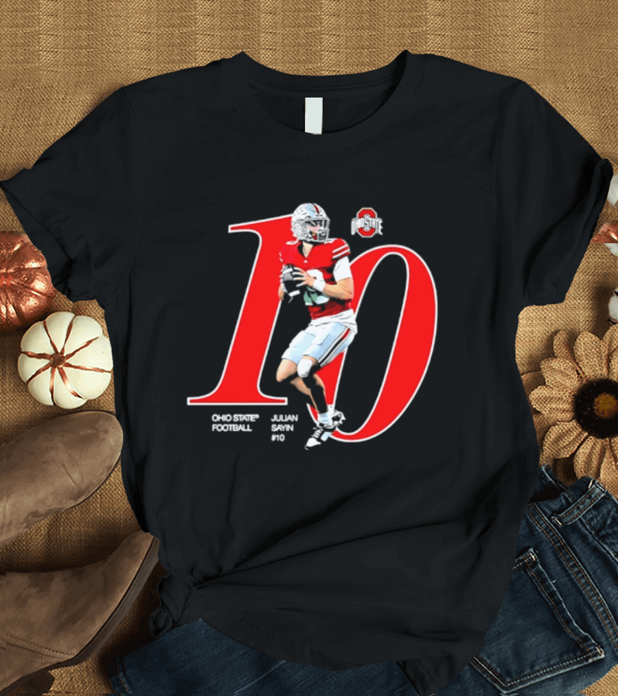 Ohio State Buckeyes Julian Sayin NCAA Football Player Number 10 T-Shirt