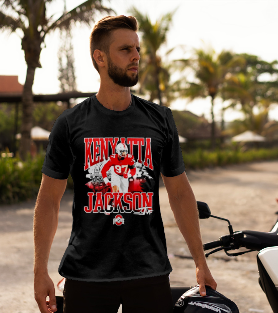 Kenyatta Jackson 97 Ohio State Buckeyes NCAA Football Player T-Shirt
