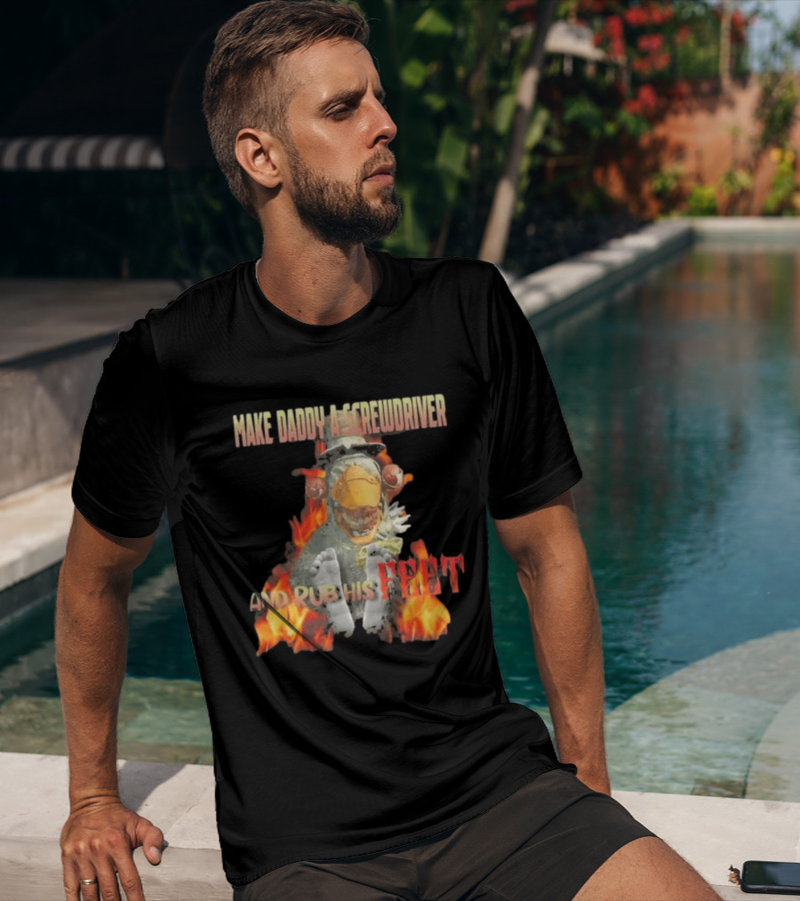 Dr Futterman Outlast Trials Make Daddy A Screwdriver And Rub His Feet Flaming Creature T-Shirt