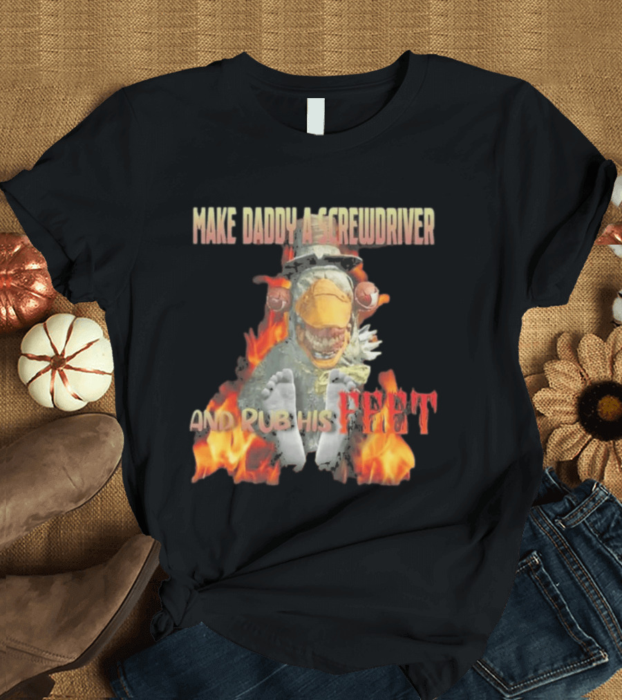 Dr Futterman Outlast Trials Make Daddy A Screwdriver And Rub His Feet Flaming Creature T-Shirt