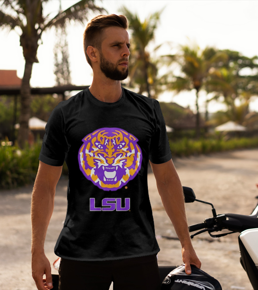 LSU Tigers NCAA Football Tiger Head T-Shirt
