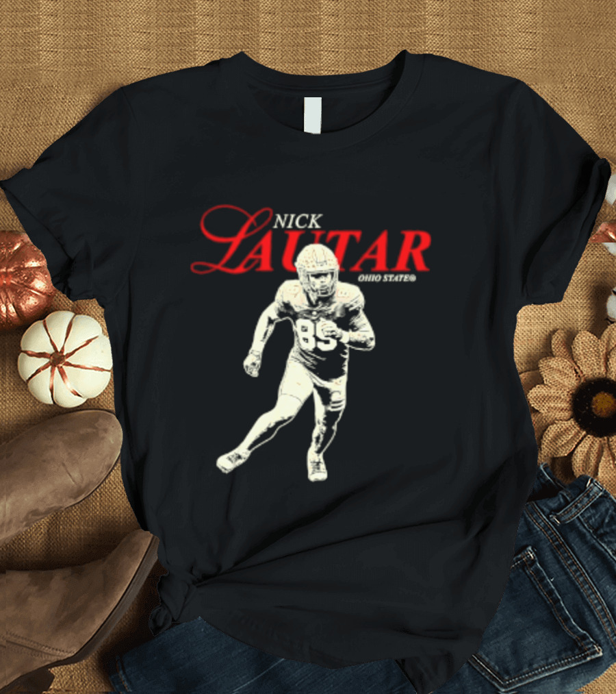 Nick Lautar Ohio State Buckeyes 89 NCAA T-Shirt