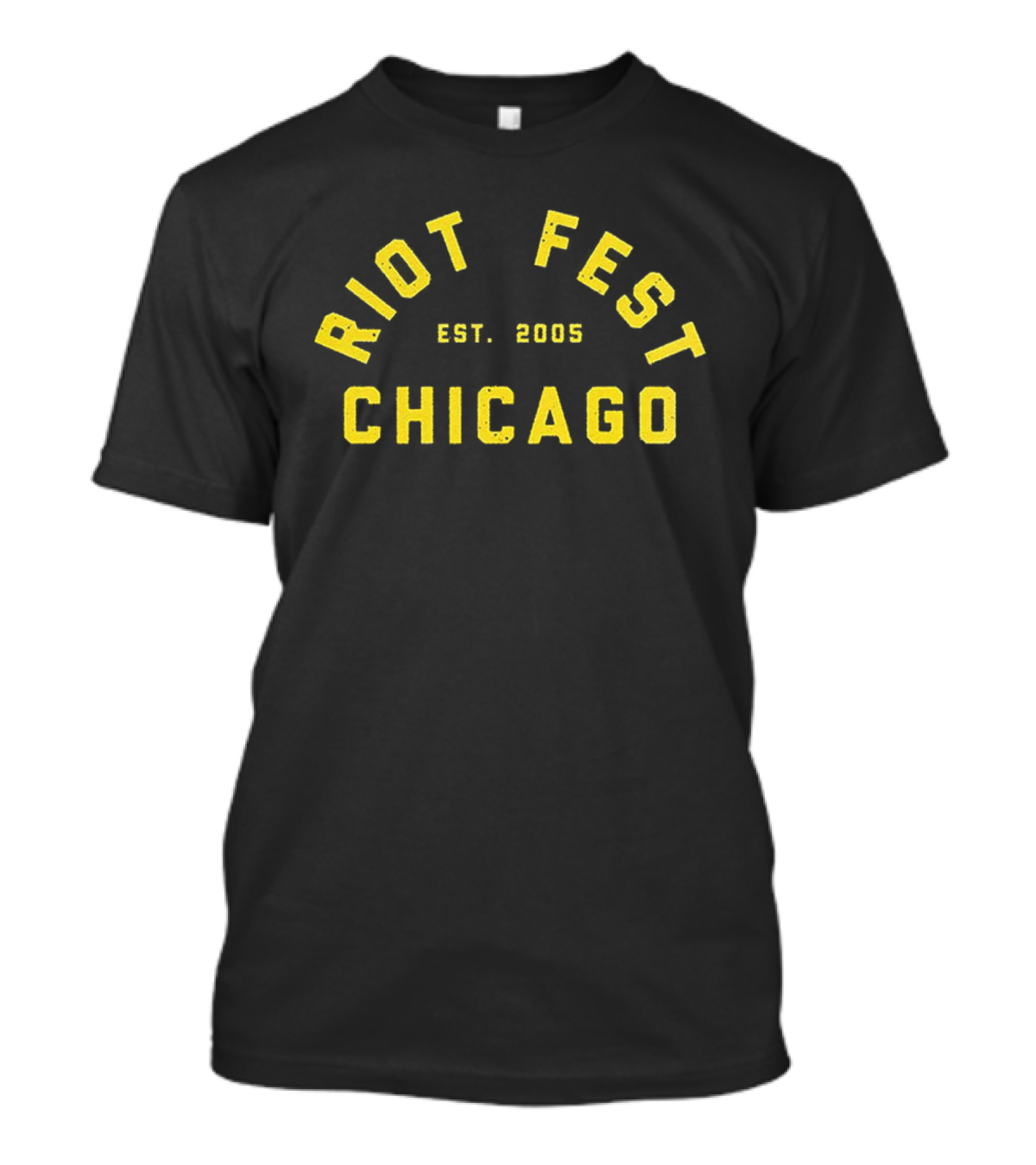 Riot Fest Chicago Est. 2005 Yellow Lineup Douglass Park September 18 20 2026 T-Shirt