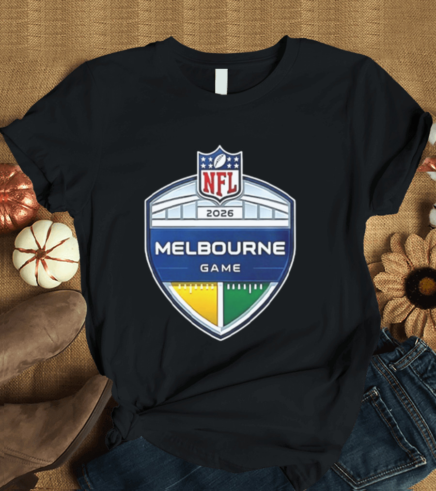 San Francisco 49ers NFL 2026 Melbourne Game Two Sided T-Shirt