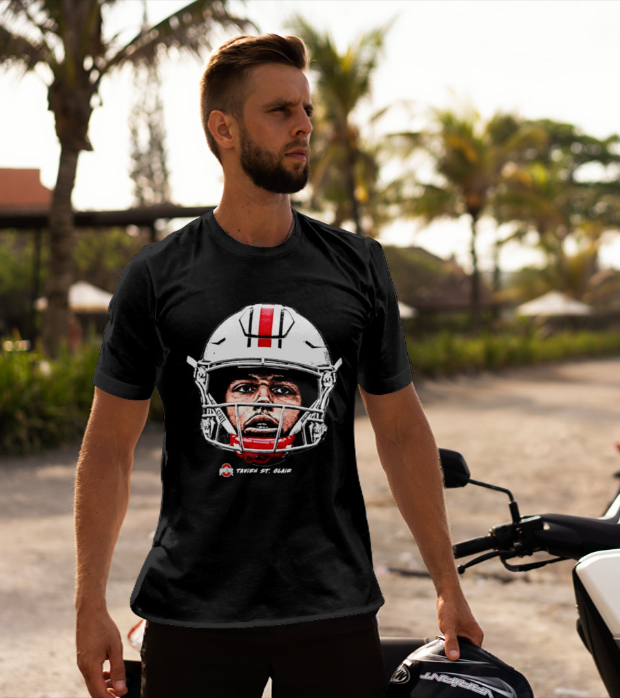 Ohio State Buckeyes Tavien St. Clair Game Face NCAA Football T-Shirt