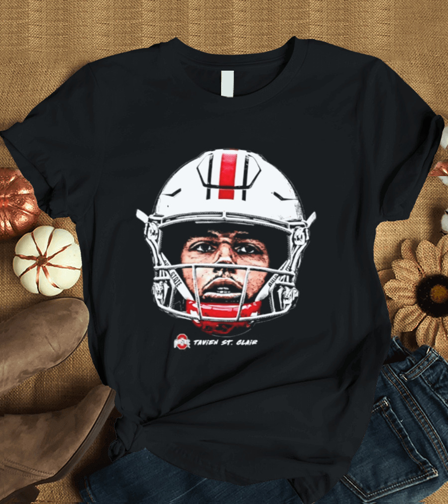 Ohio State Buckeyes Tavien St. Clair Game Face NCAA Football T-Shirt