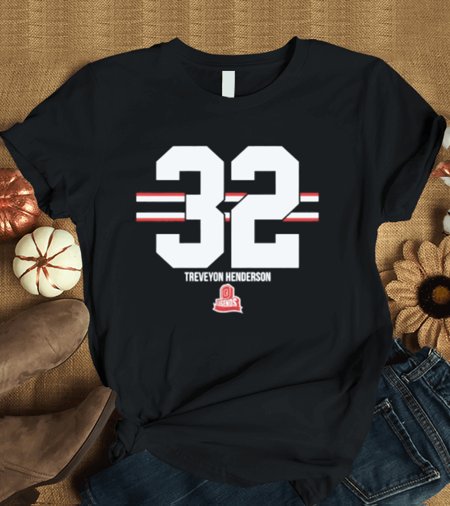 TreVeyon Henderson 32 Ohio State Buckeyes Legends T-Shirt