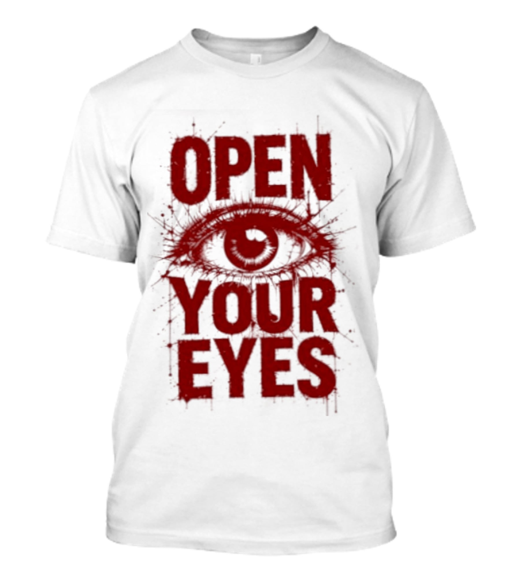 OPEN YOUR EYES Red Splatter Eye T-Shirt