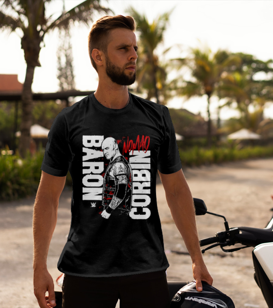 Baron Corbin WWE Nomad Vertical Name Wrestling Superstar T-Shirt