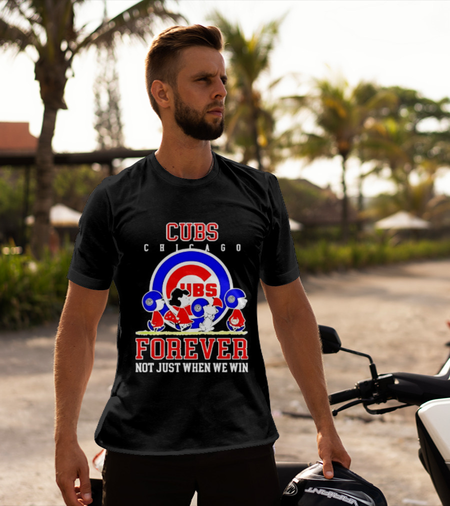 Chicago Cubs Peanuts Abbey Road Forever Not Just When We Win T-Shirt