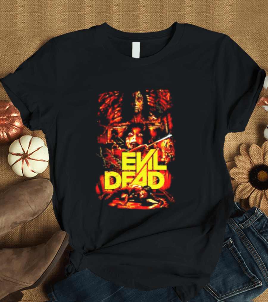 Evil Dead Classic Horror Movie Sam Raimi Iconic Cult T-Shirt
