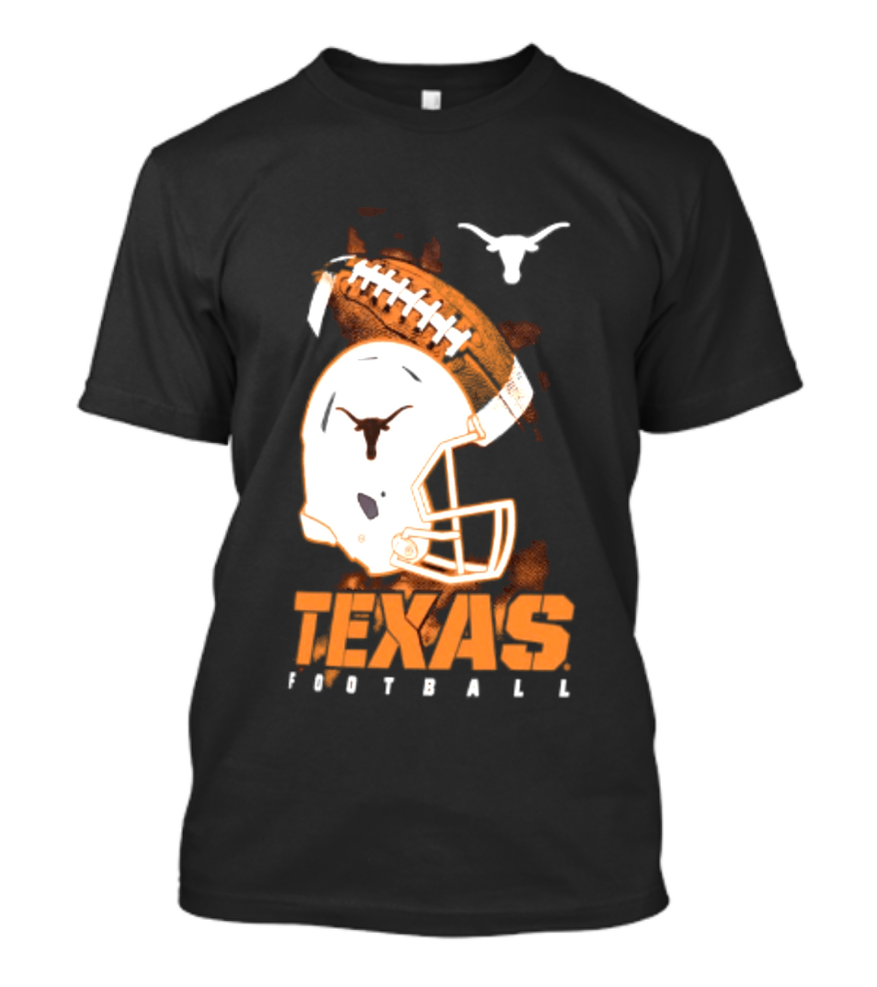 Texas Longhorns Football Helmet Glory NCAA Highlights T-Shirt