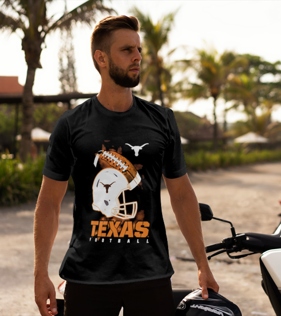 Texas Longhorns Football Helmet Glory NCAA Highlights T-Shirt