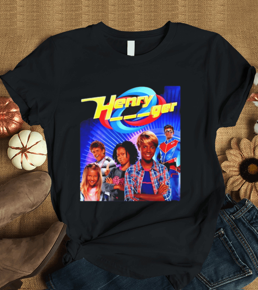 Henry Danger Nickelodeon Kids TV Show Captain Man Superhero Characters T-Shirt