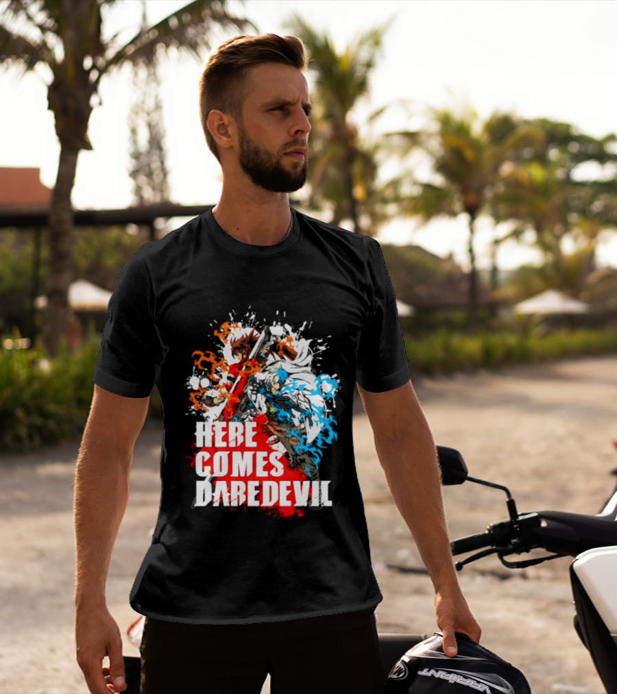 Here Comes Daredevil Guilty Sol Badguy Vibrant Splash T-Shirt