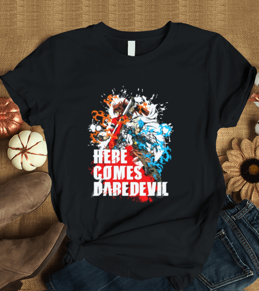 Here Comes Daredevil Guilty Sol Badguy Vibrant Splash T-Shirt