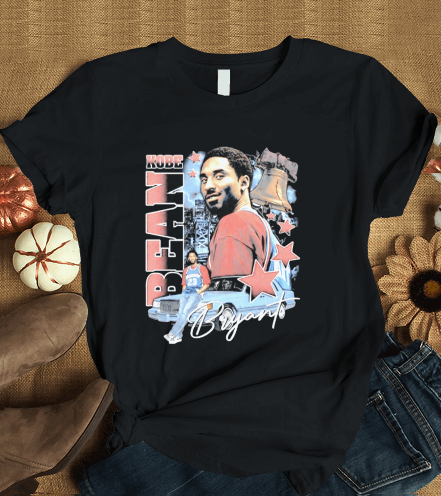 Kobe Bean Bryant Philadelphia Liberty Bell Vintage Style 23 Jersey Retro 76ers T-Shirt