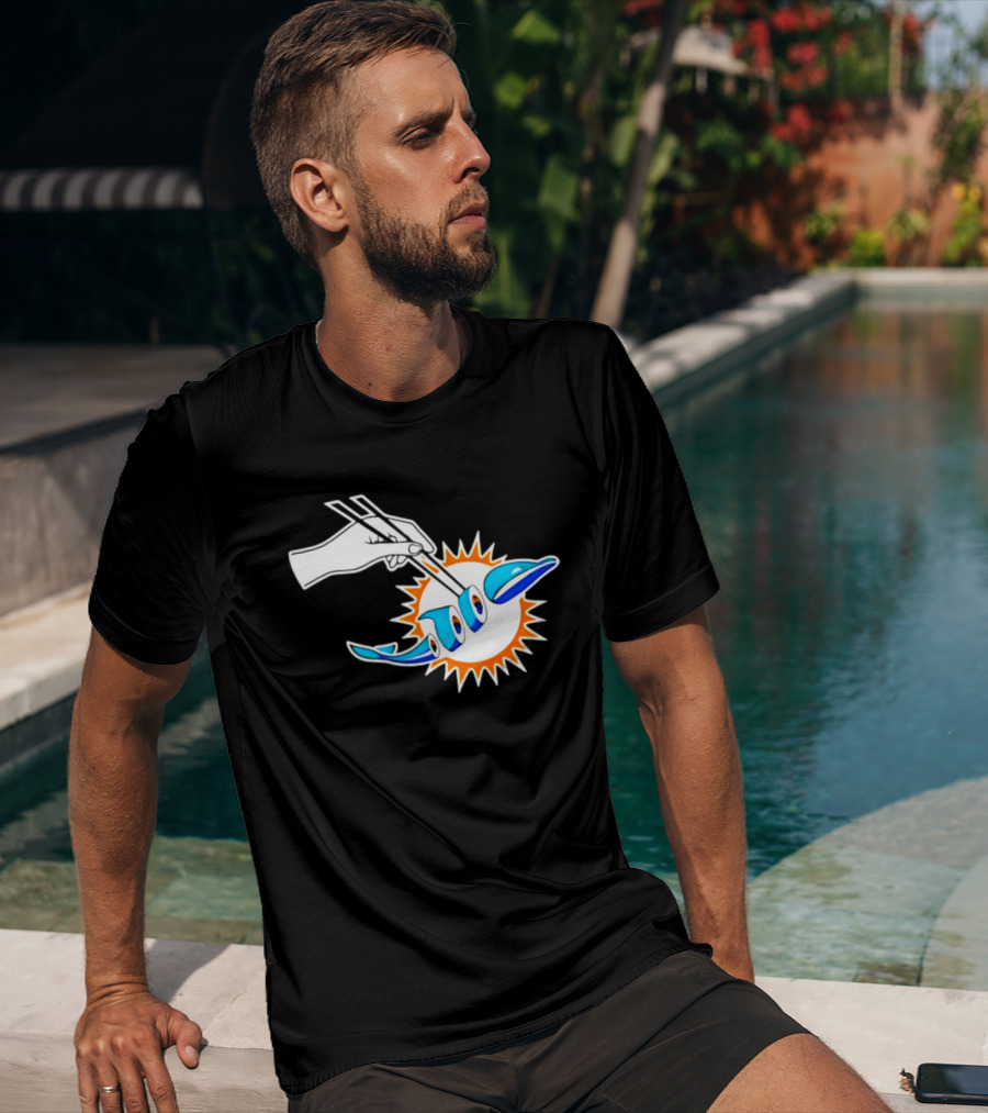 Maxx Crosby Las Vegas Raiders Sushi Miami Dolphin T-Shirt