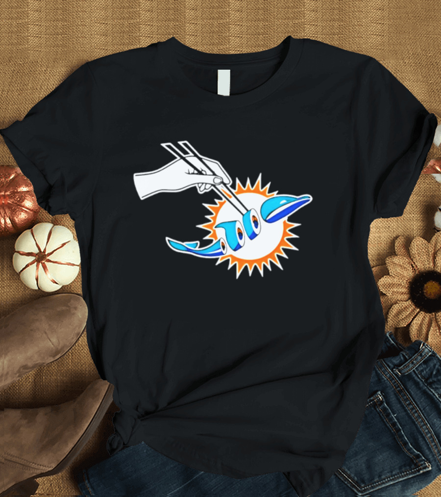 Maxx Crosby Las Vegas Raiders Sushi Miami Dolphin T-Shirt