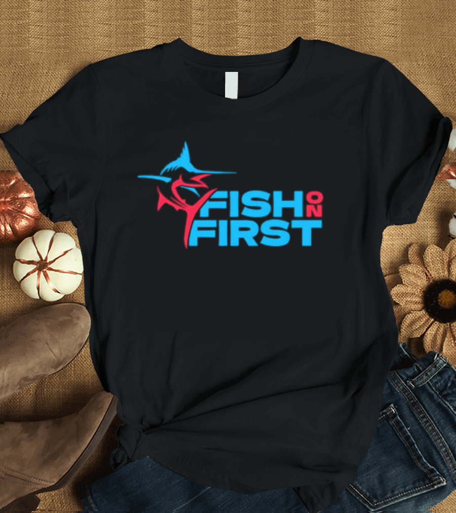 Miami Marlins Fish On First T-Shirt