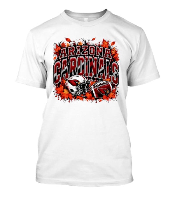 Arizona Cardinals Football Helmet Autumn Leaves 2026 T-Shirt