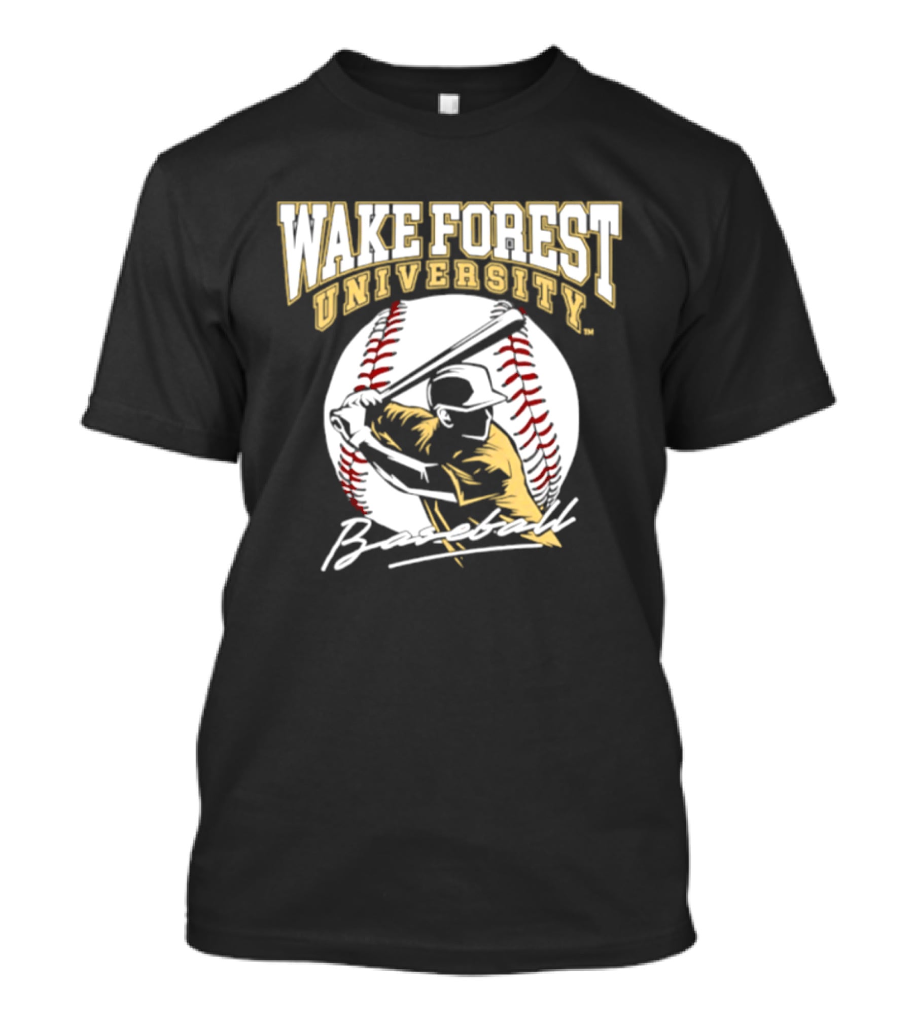 Wake Forest University Baseball Boston Torres Player Name T-Shirt