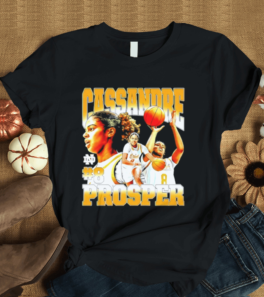 Cassandre Prosper 0 Notre Dame Women's Basketball 8 NCAA Player T-Shirt