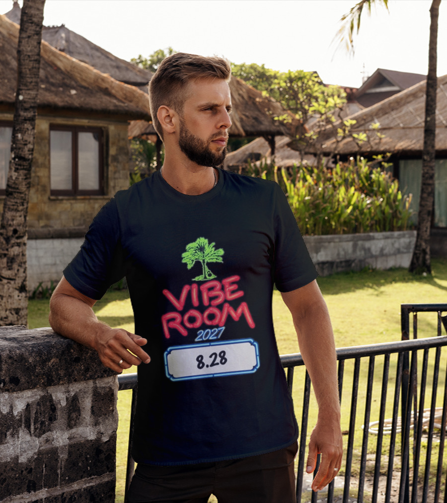 Kenny Chesney Vibe Room 8 28 2027 Tour Date Palm Tree T-Shirt