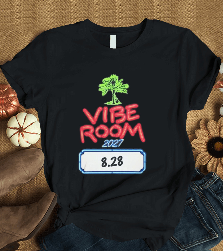 Kenny Chesney Vibe Room 8 28 2027 Tour Date Palm Tree T-Shirt