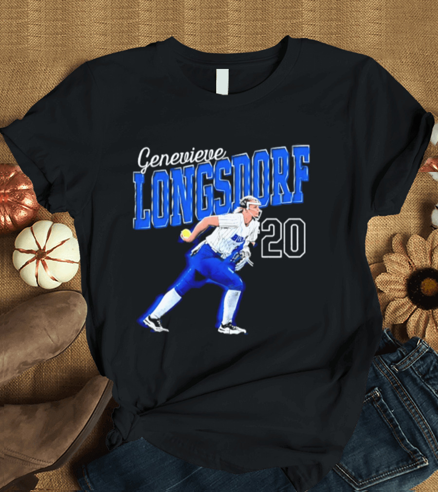 Genevieve Longsdorf 20 Buffalo Bulls NCAA Softball Player T-Shirt