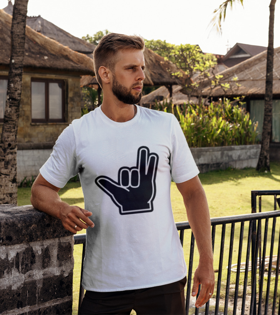8Ro8 Store Hammajang Shaka Hand Sign Gesture T-Shirt