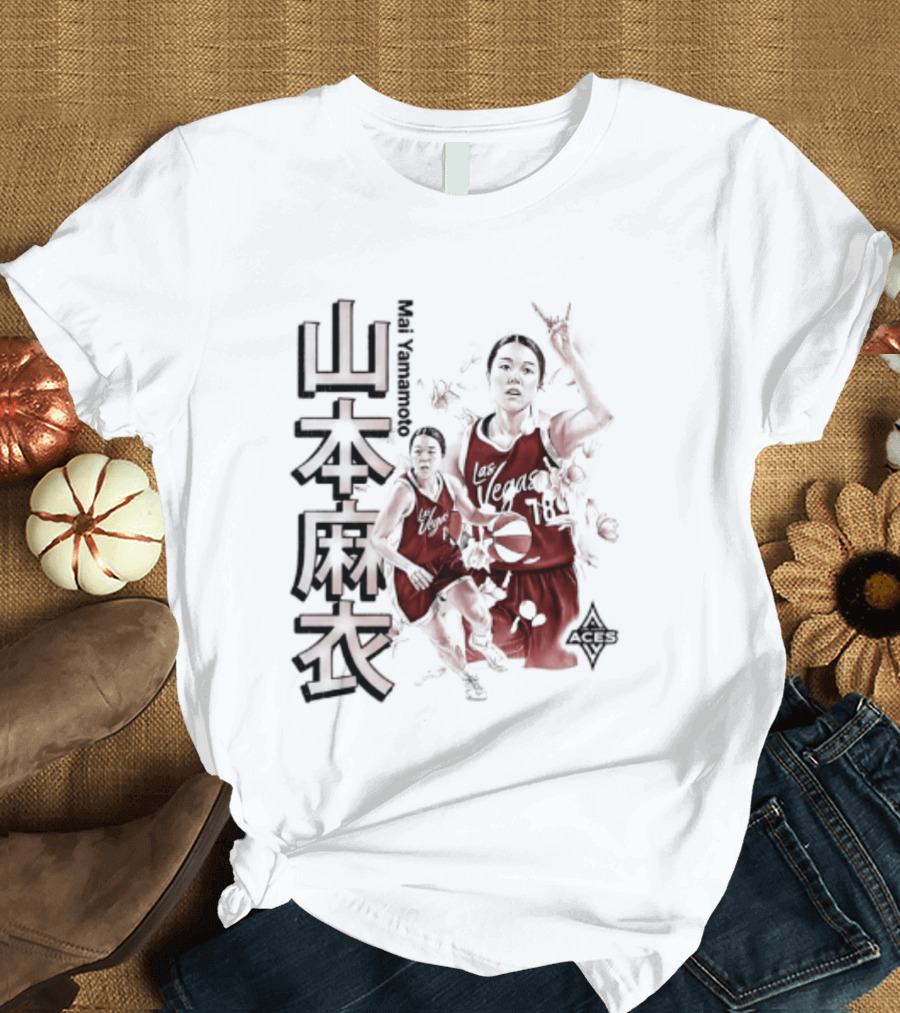 Mai Yamamoto Las Vegas Aces Cherry Blossom Basketball Japanese T-Shirt
