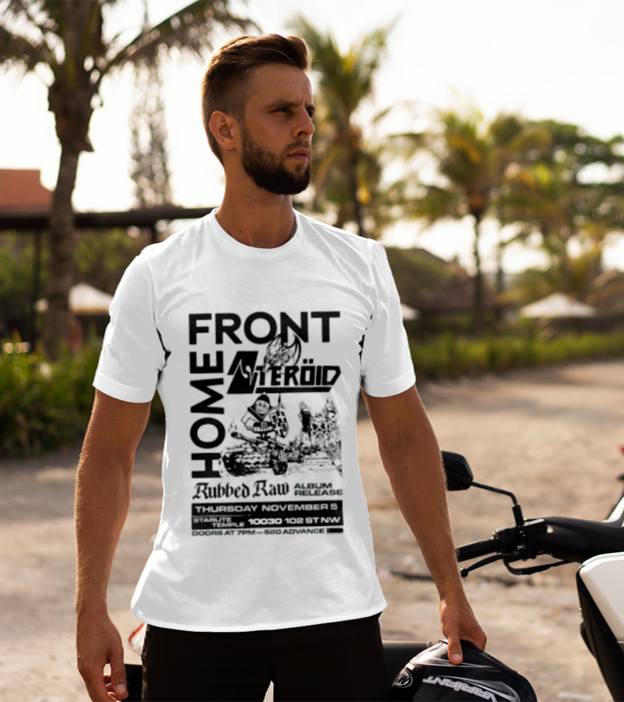 FRONT Asteroid Home Rubbed Raw August Release Starlite Temple T-Shirt