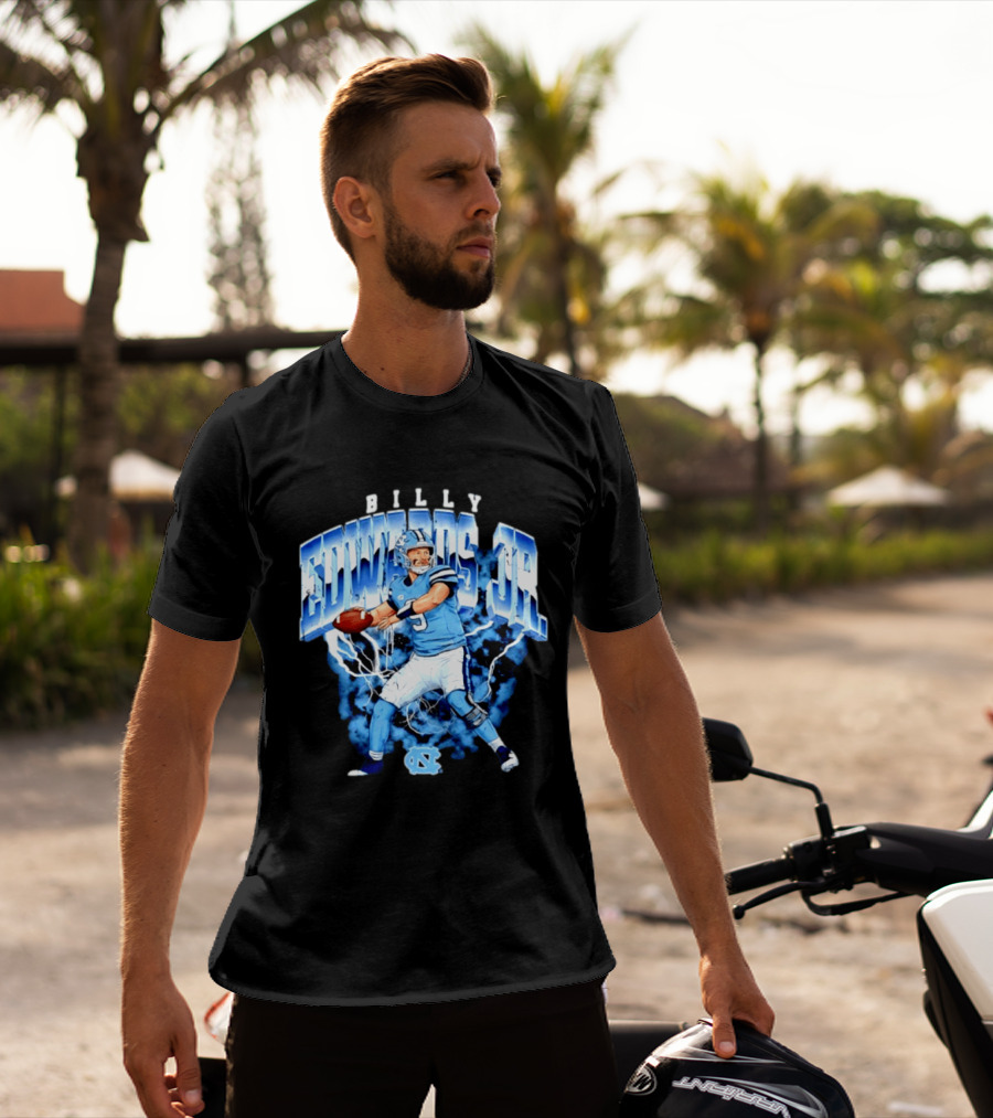 Billy Edwards Jr 9 North Carolina Tar Heels NCAA Football Player T-Shirt