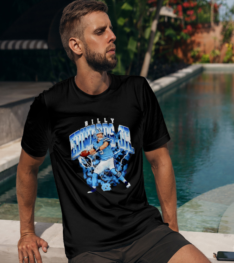 Billy Edwards Jr 9 North Carolina Tar Heels NCAA Football Player T-Shirt