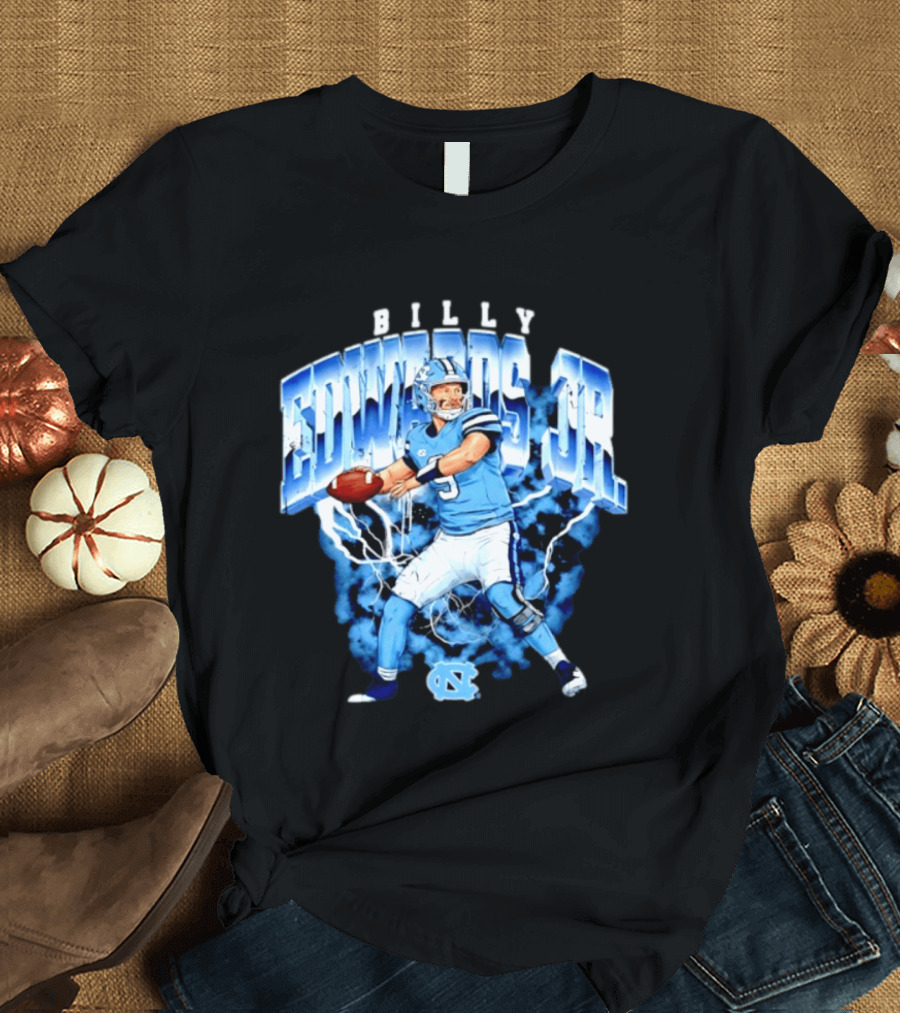 Billy Edwards Jr 9 North Carolina Tar Heels NCAA Football Player T-Shirt