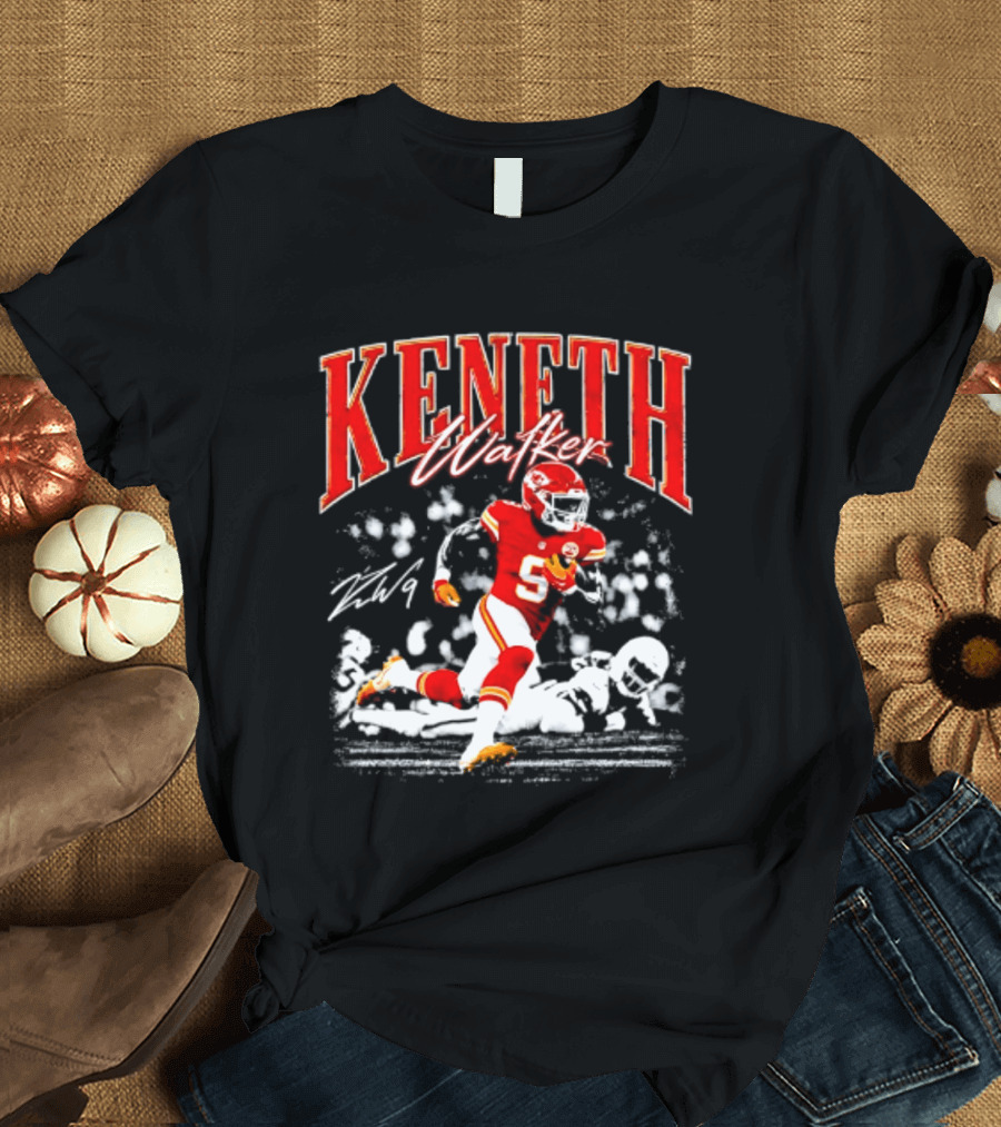 Keneth Walker Kansas City Chiefs Running Football Player T-Shirt