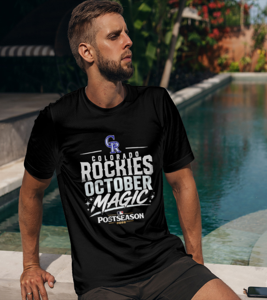 Colorado Rockies October Magic 2026 MLB Postseason Celebration T-Shirt