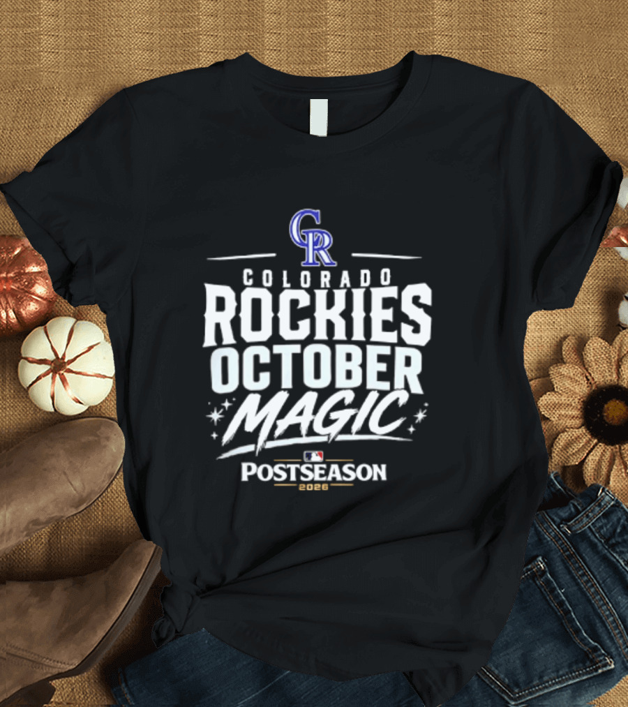 Colorado Rockies October Magic 2026 MLB Postseason Celebration T-Shirt
