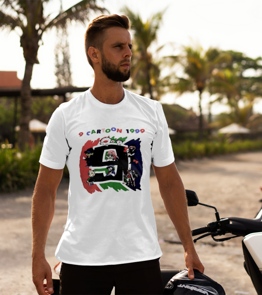 9 Cartoon 1999 Anime Characters Nostalgia T-Shirt