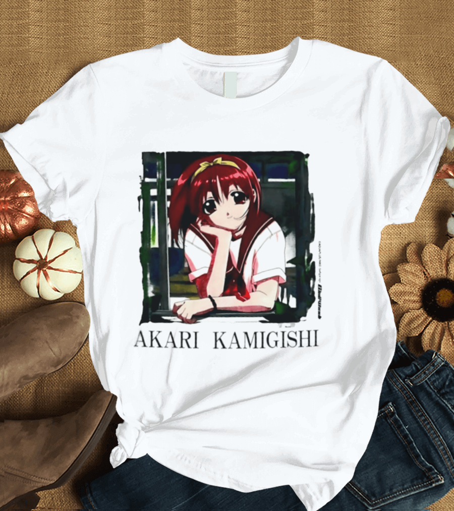 Akari Kamigishi To Heart Anime Character Image T-Shirt