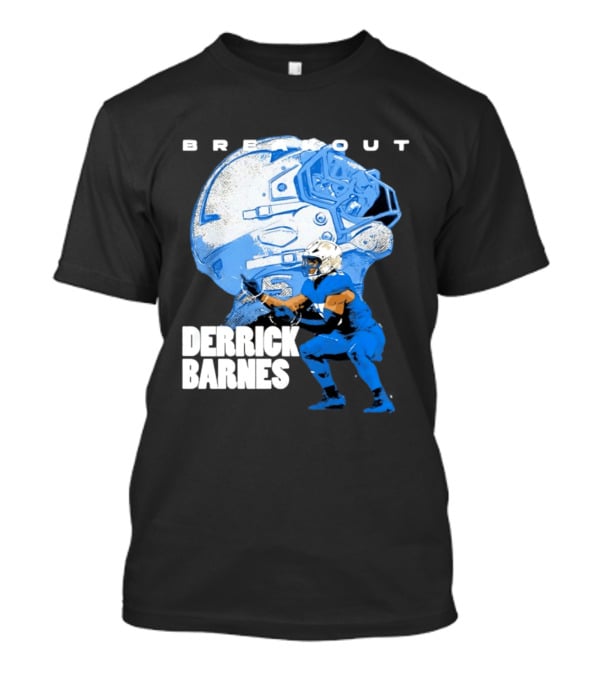 Derrick Barnes Detroit Lions Breakout Helmet T-Shirt