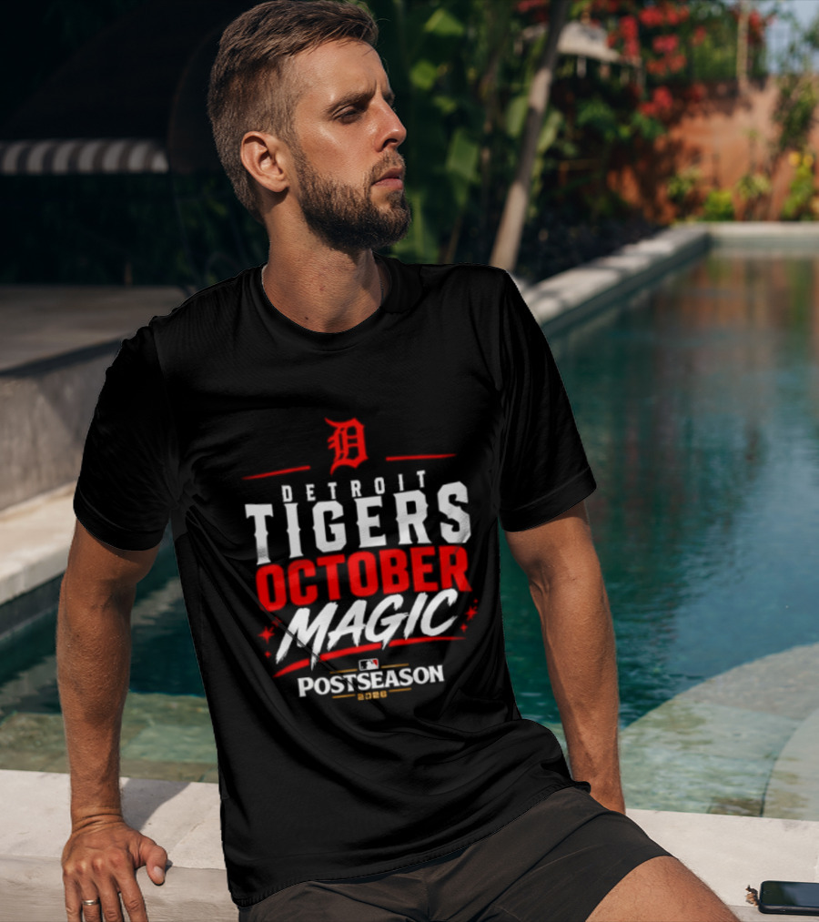 Detroit Tigers October Magic 2026 MLB Postseason Classic Team Spirit T-Shirt