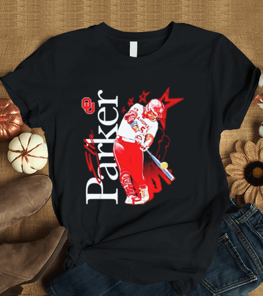 Oklahoma Sooners NCAA Softball Parker 5 Sports Fan Gear T-Shirt