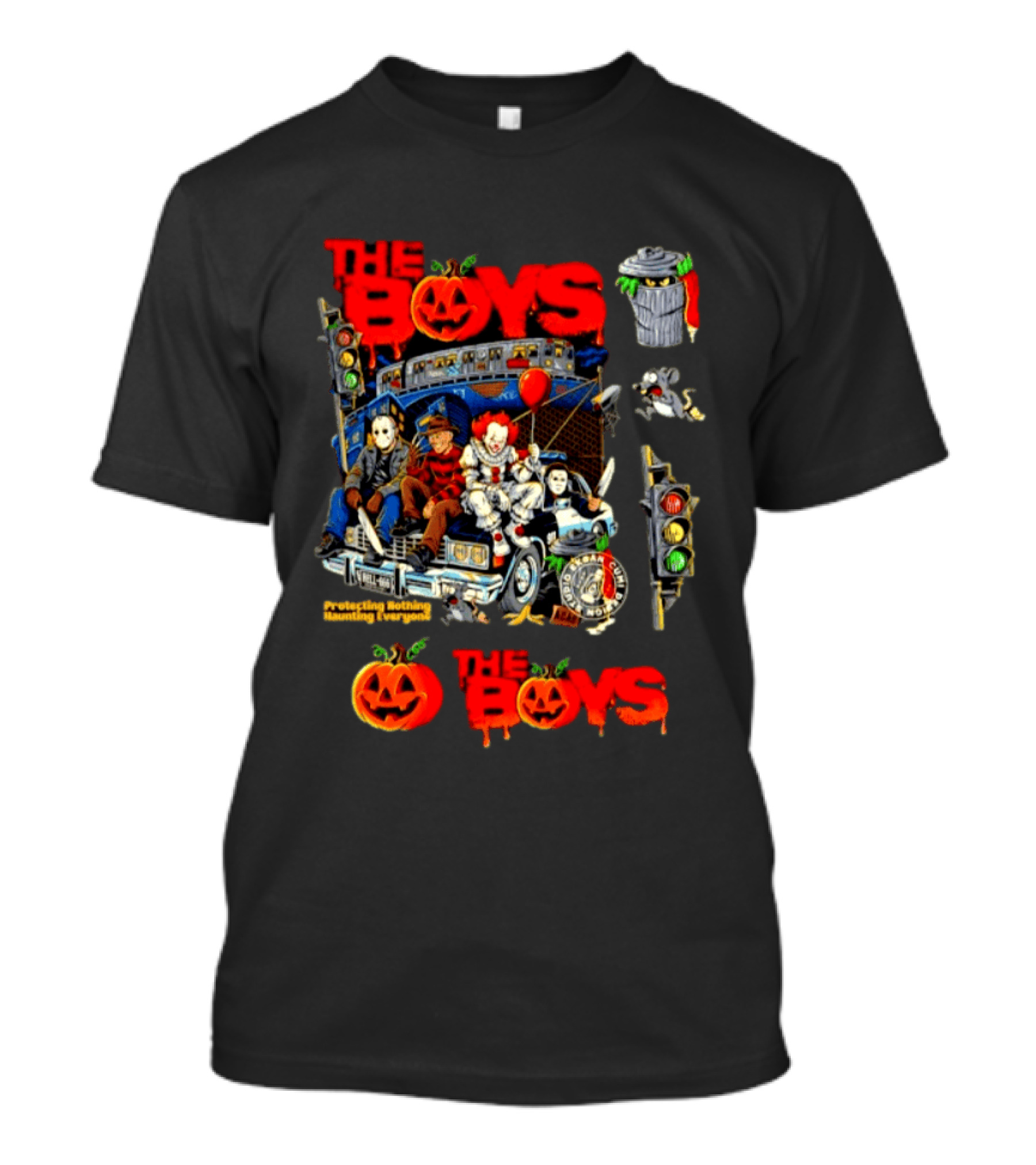 The Boys Protecting Nothing Haunting Everyone Horror Movie Icons Halloween Pumpkin T-Shirt
