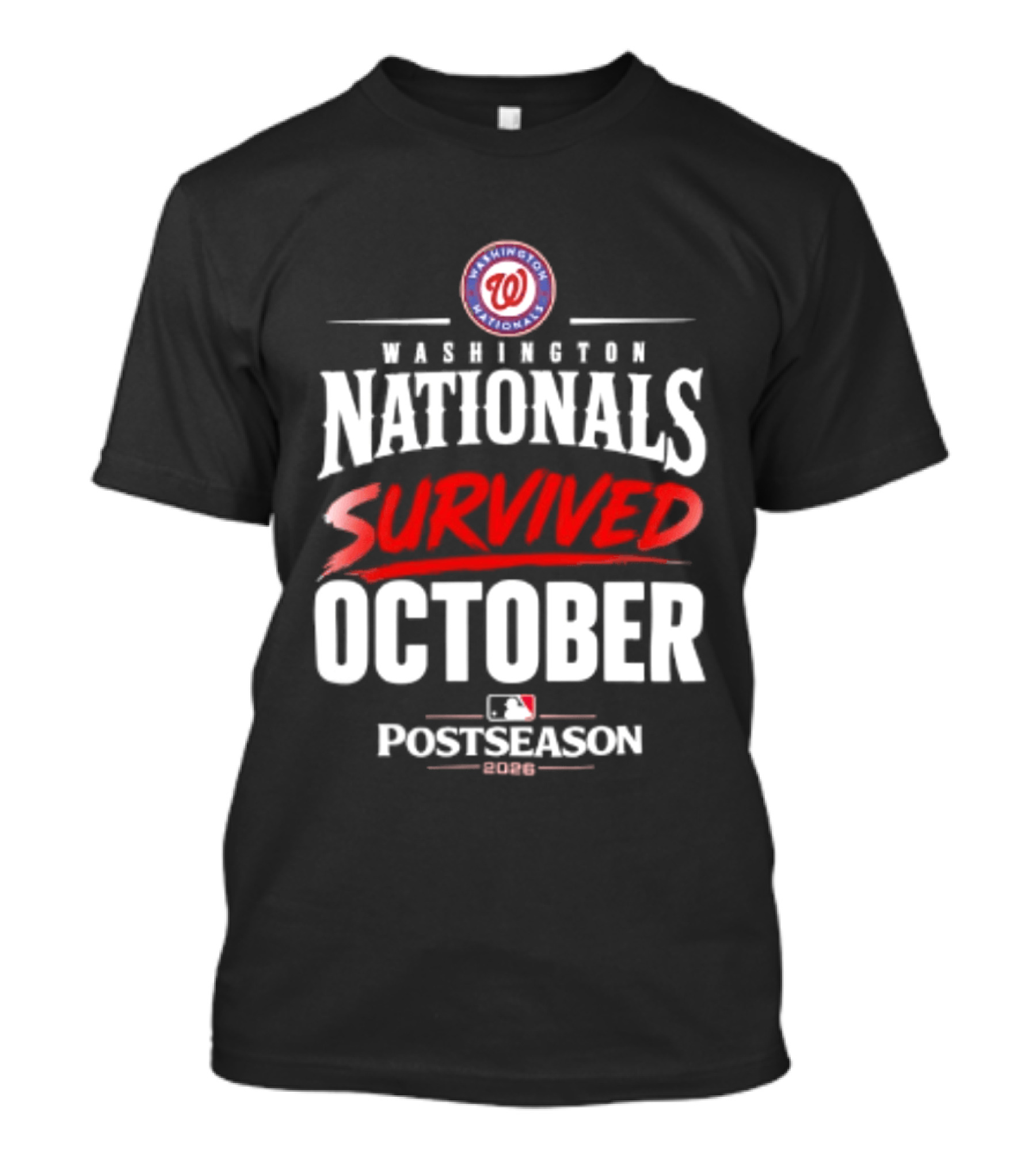 Washington Nationals Survived October MLB Postseason 2026 T-Shirt