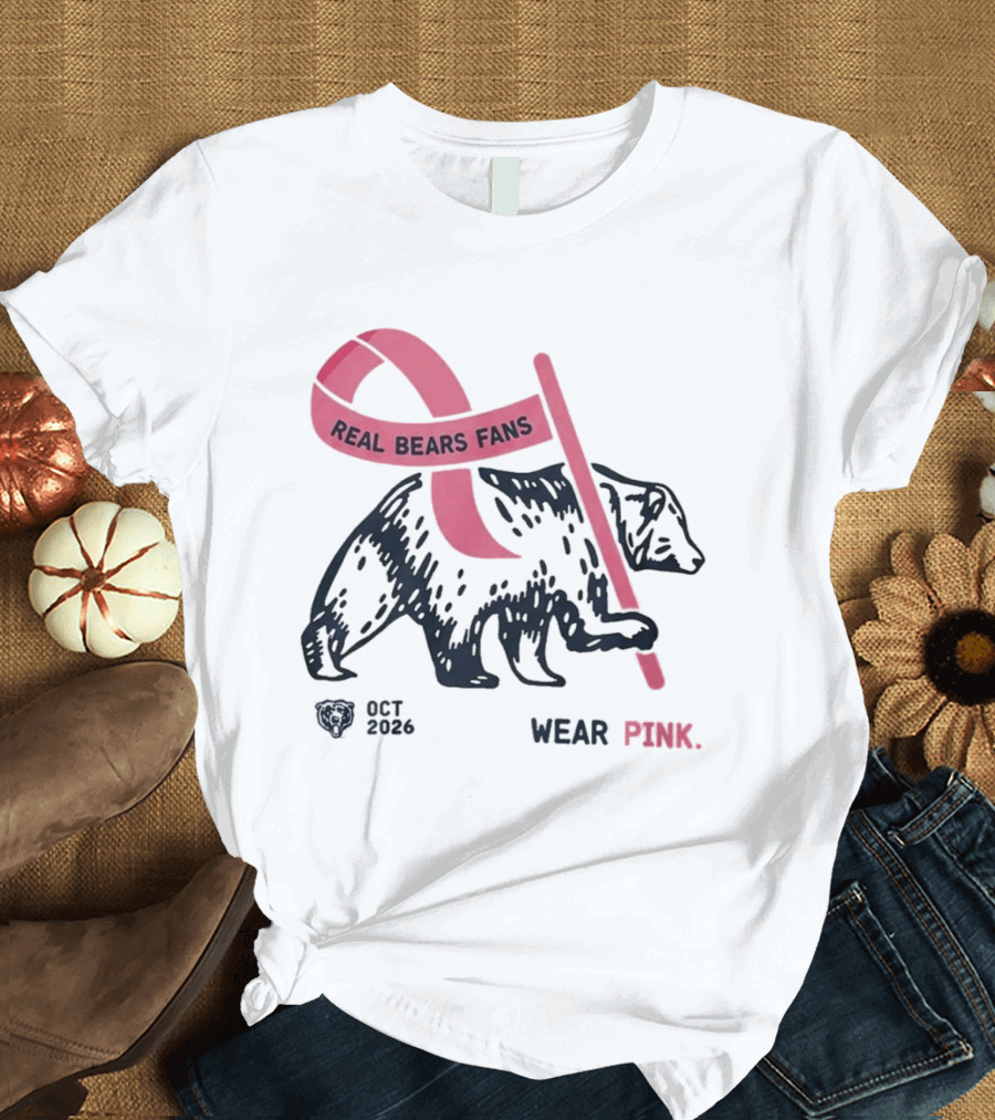 Real Bears Fans Wear Pink Kyle Monangai Oct 2026 T-Shirt