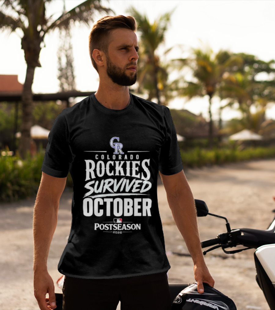 Colorado Rockies Survived October Postseason 2026 MLB T-Shirt