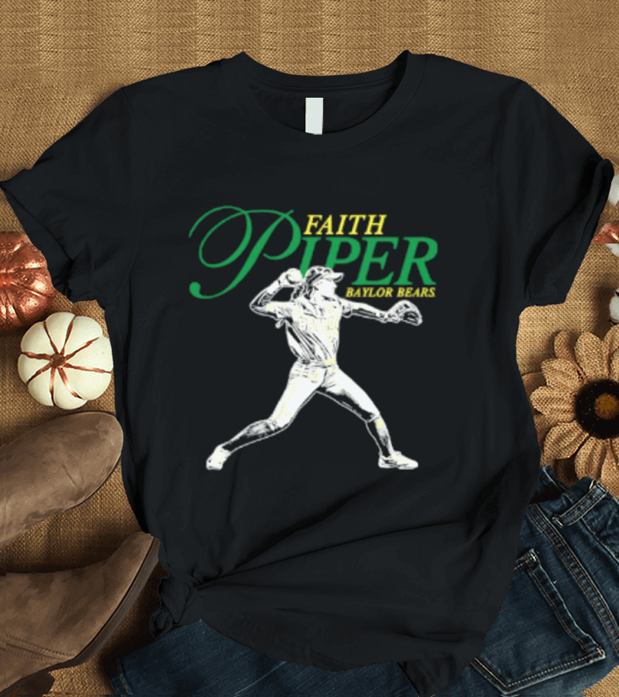 Faith Piper 26 Baylor Bears NCAA Softball Player T-Shirt